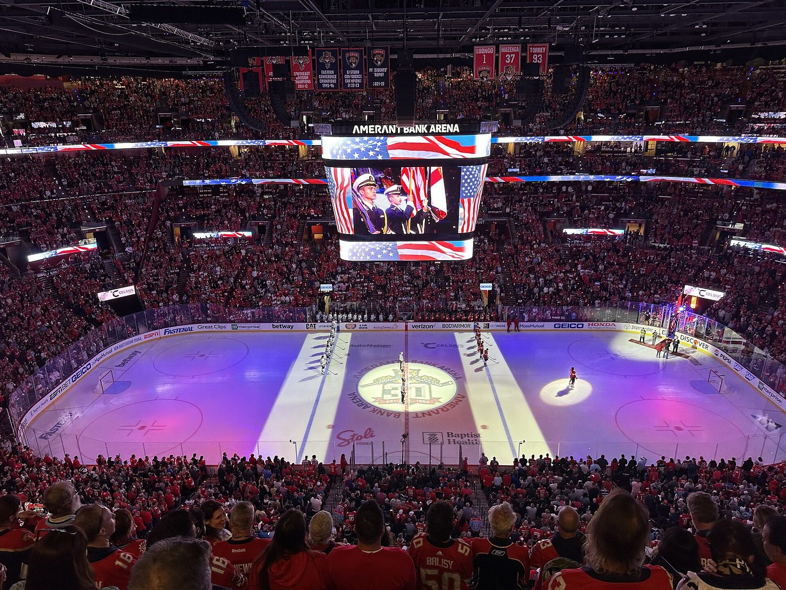Amerant Bank Arena in Sunrise, home of the Florida Panthers