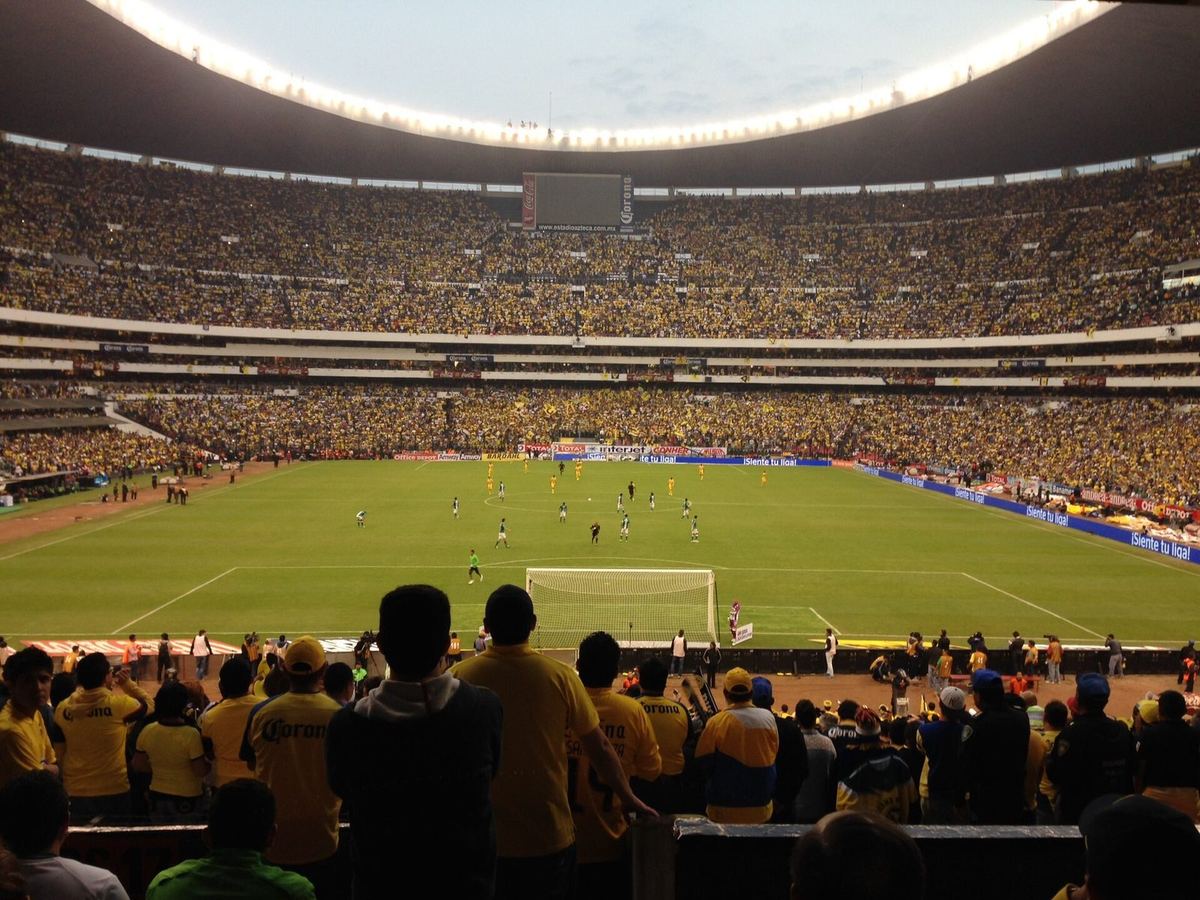 Estadio Banorte (Estadio Azteca) interior during a Club América match