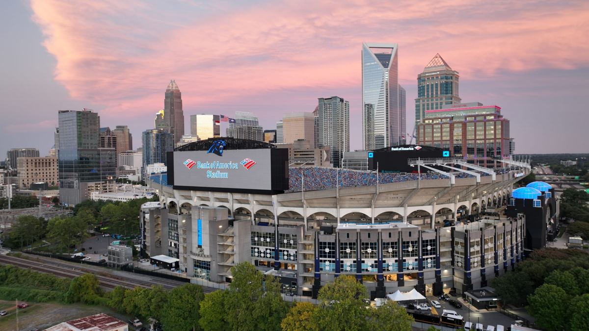Bank of America Stadium in Charlotte