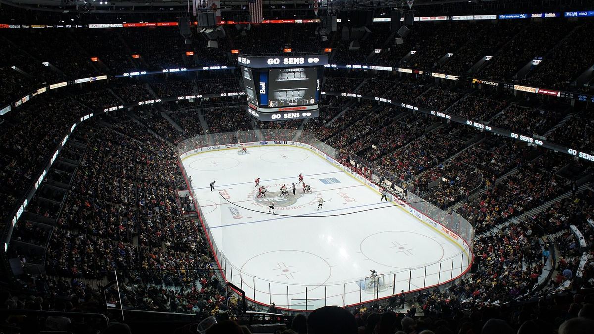 Canadian Tire Centre interior in Ottawa, home of the Senators