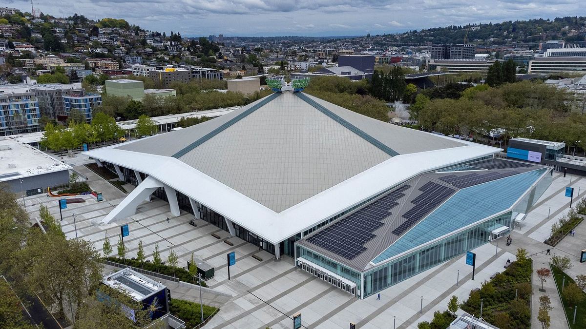 Climate Pledge Arena in Seattle, home of the Kraken