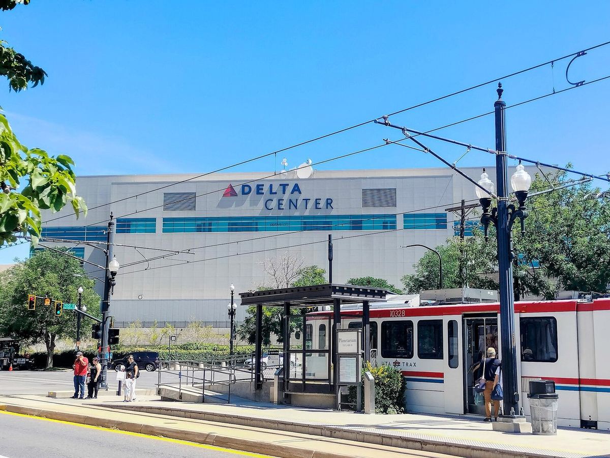 Delta Center in Salt Lake City, home of the Utah Mammoth