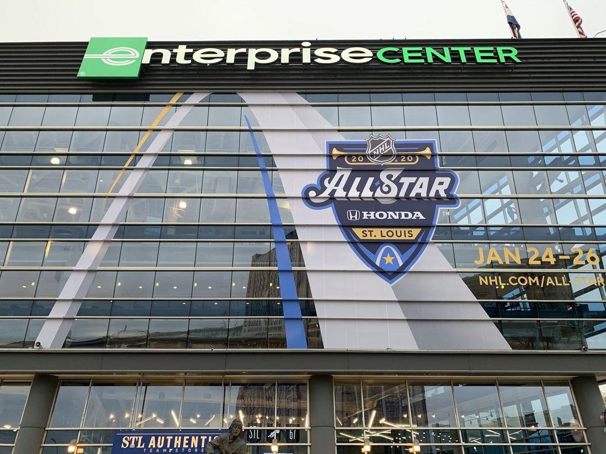 Enterprise Center in St. Louis, home of the Blues