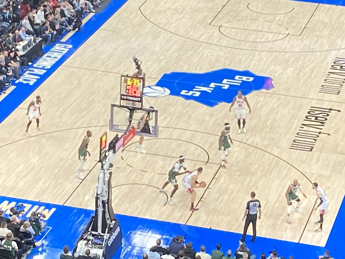 Fiserv Forum in Milwaukee, home of the Bucks