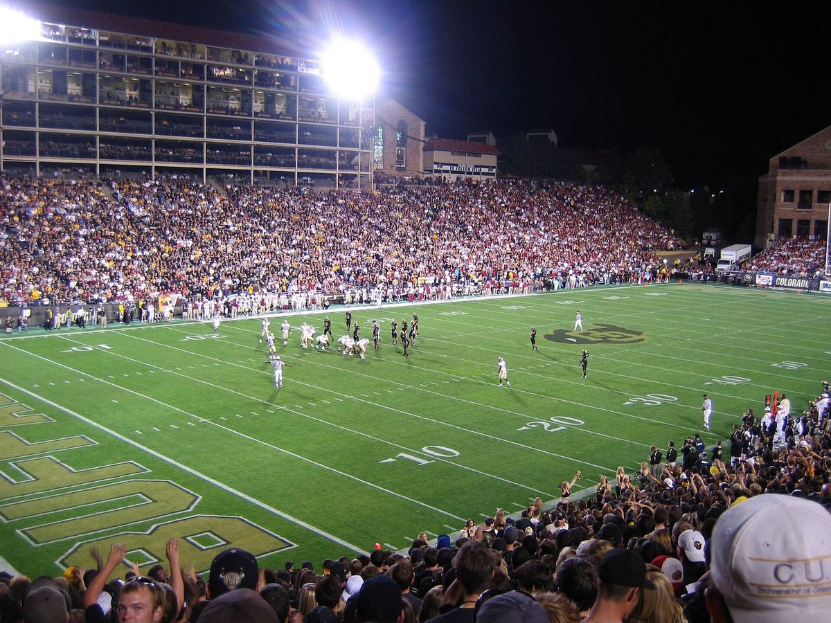 Folsom Field in Boulder, home of the Colorado Buffaloes