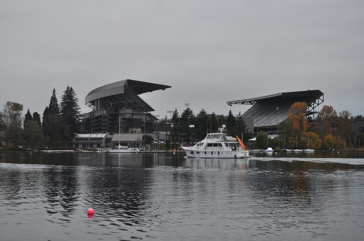 Husky Stadium in Seattle, home of the Washington Huskies