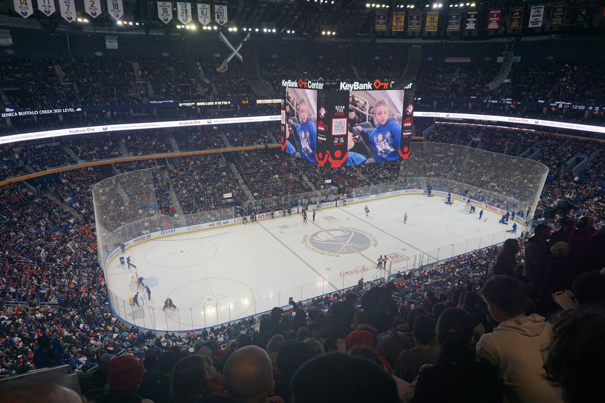 KeyBank Center in Buffalo, home of the Sabres
