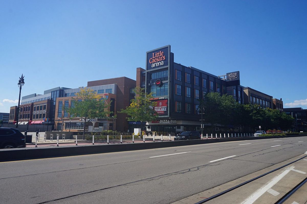 Little Caesars Arena in Detroit, home of the Red Wings