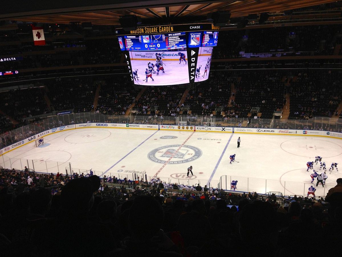 Madison Square Garden in New York, home of the Rangers