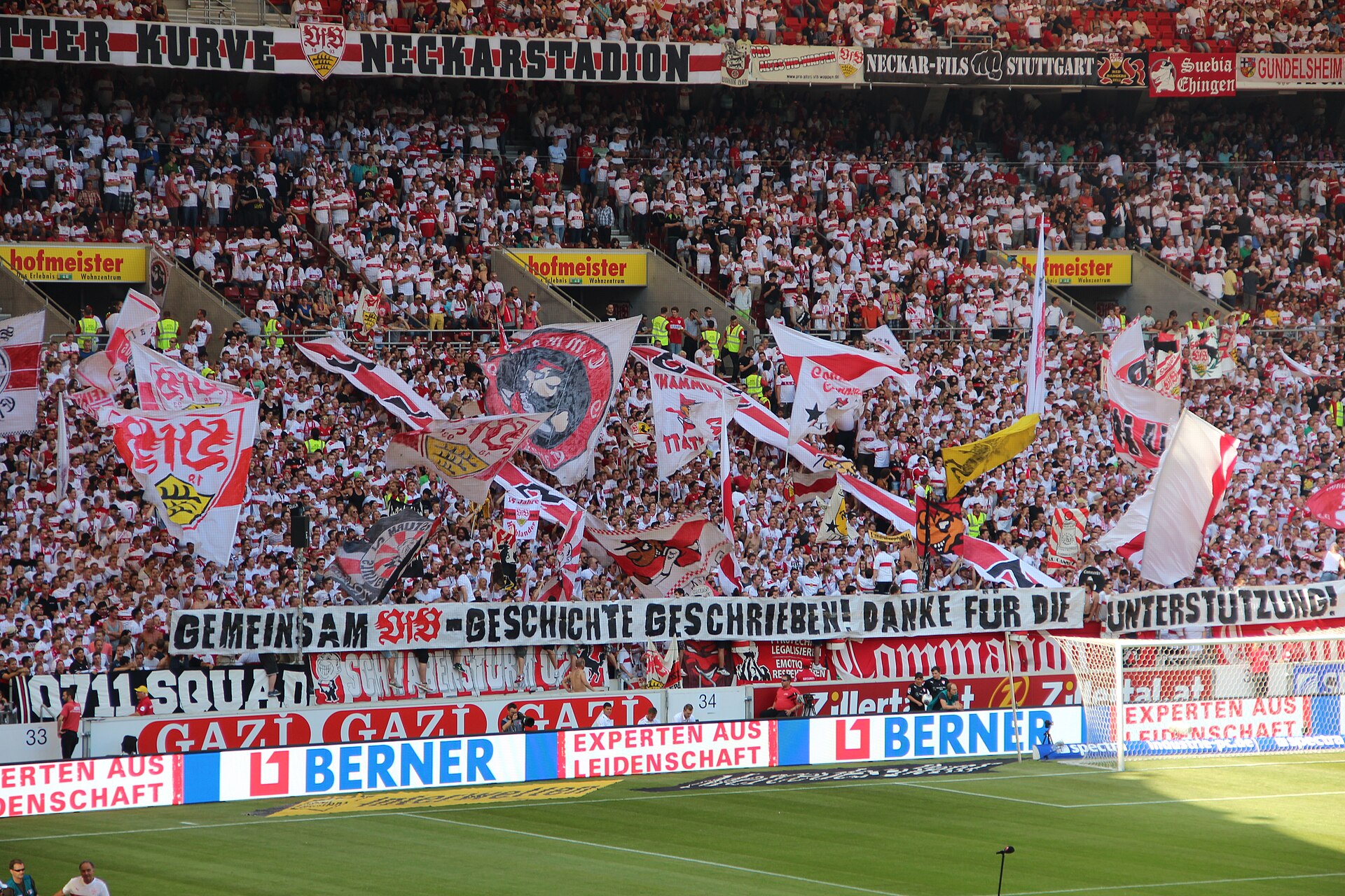 MHPArena, Stuttgart - the Cannstatter Kurve