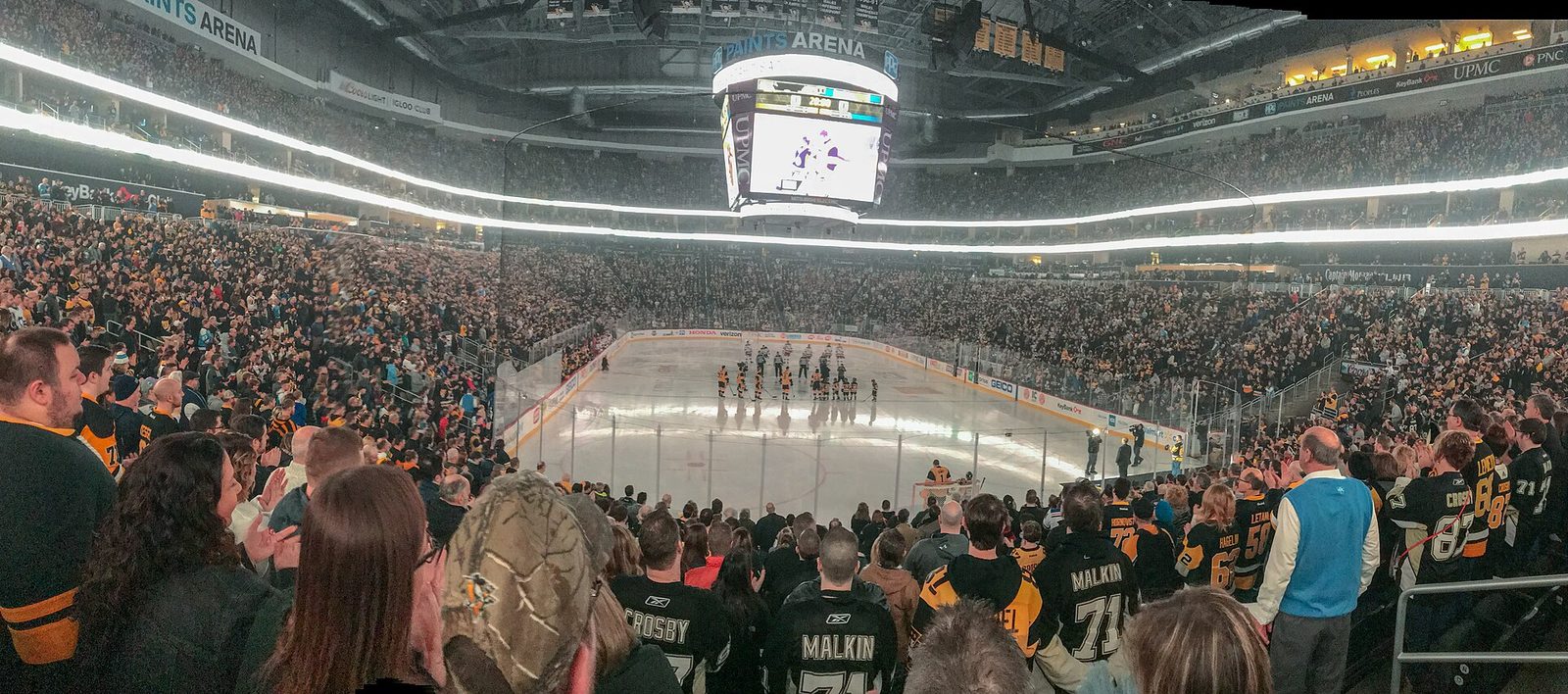 Inside PPG Paints Arena in Pittsburgh, home of the Penguins