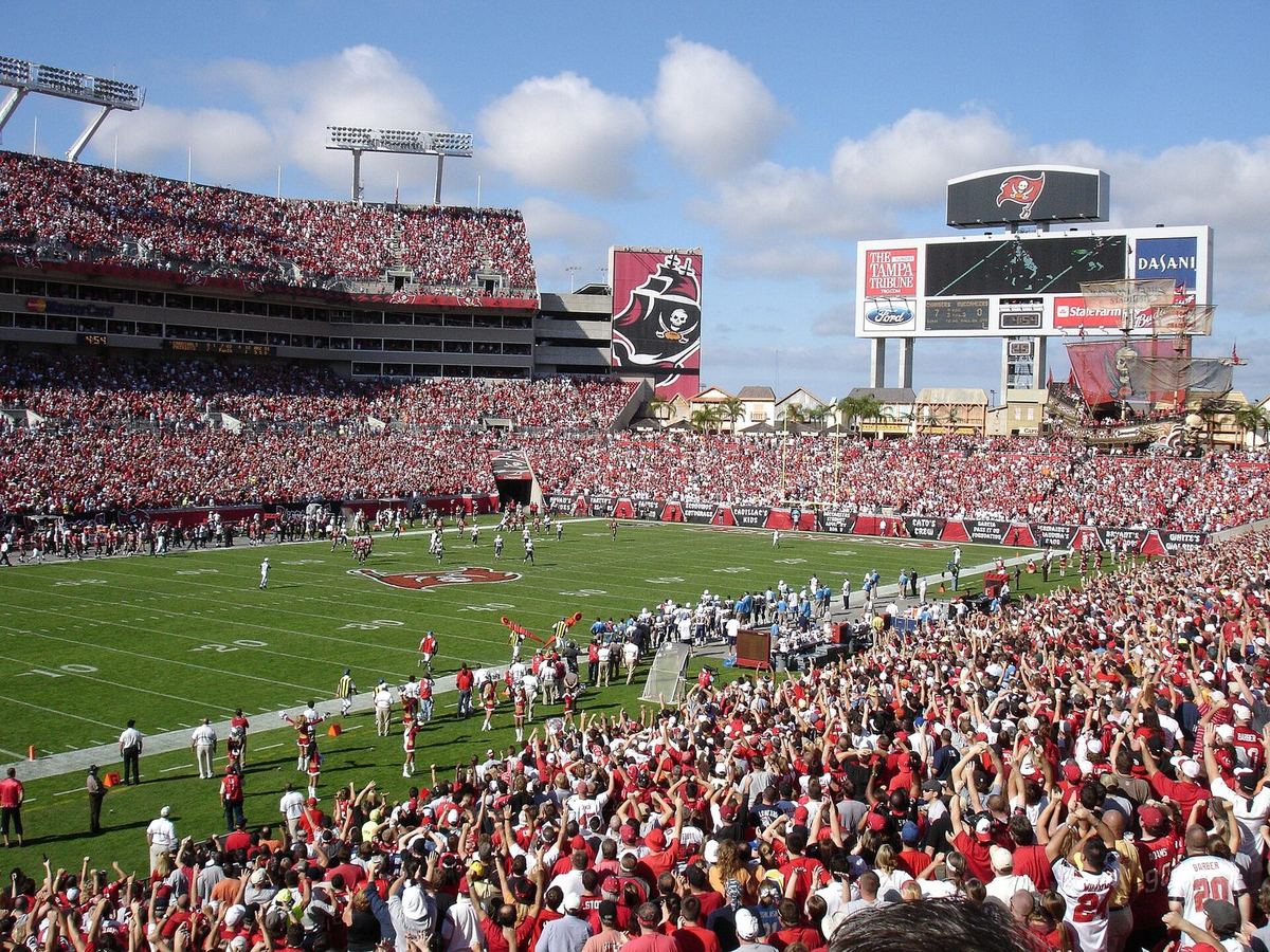 Raymond James Stadium in Tampa, home of the Buccaneers