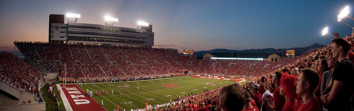 Rice-Eccles Stadium in Salt Lake City, home of the Utah Utes