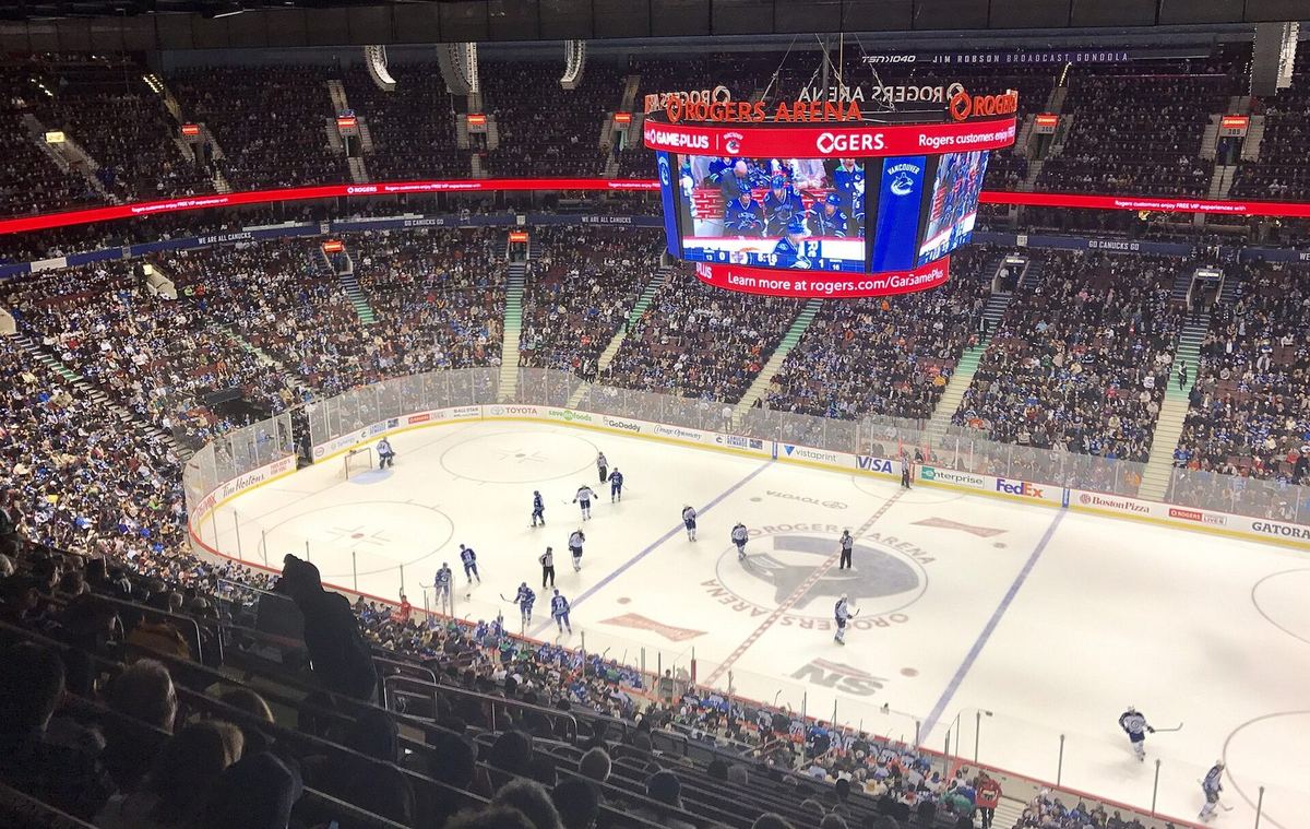 Rogers Arena in Vancouver, home of the Canucks