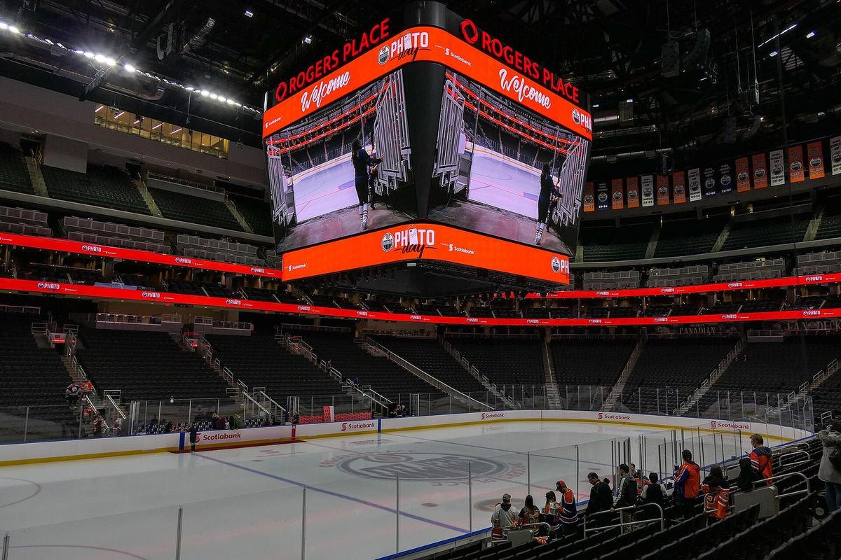 Rogers Place in Edmonton, home of the Oilers