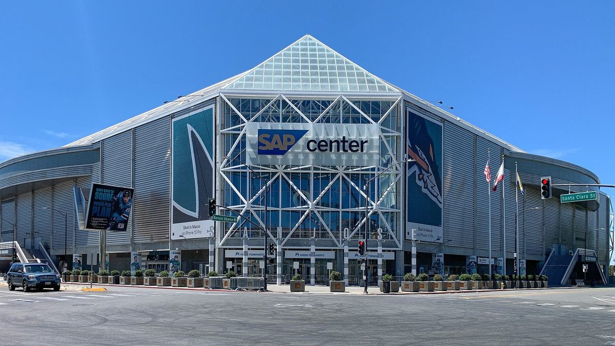 SAP Center in San Jose, home of the Sharks