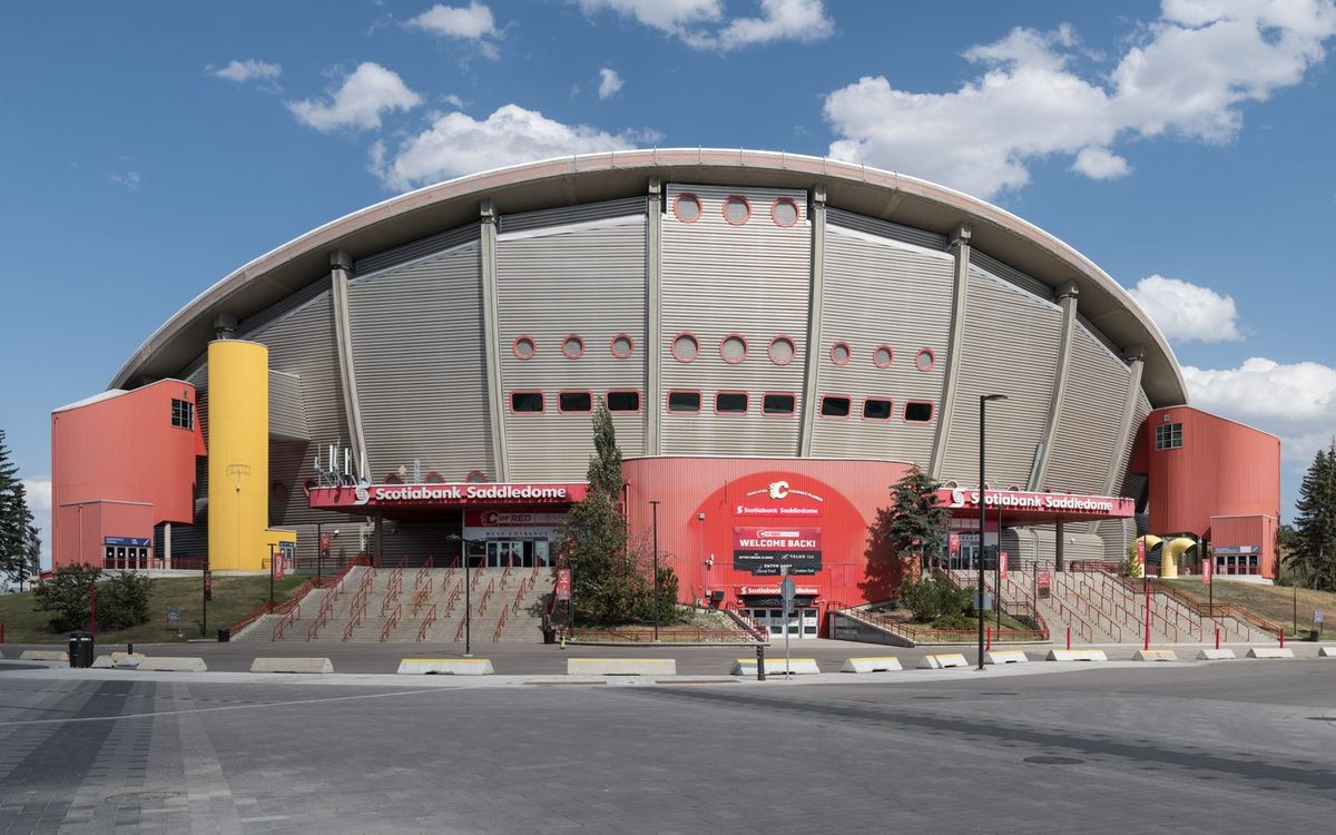 Scotiabank Saddledome in Calgary, home of the Flames