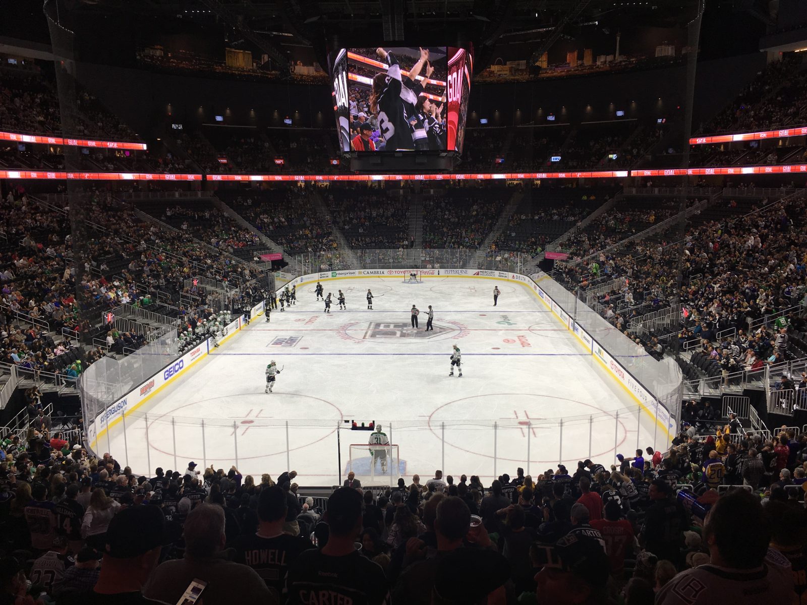 T-Mobile Arena in Las Vegas during a hockey game